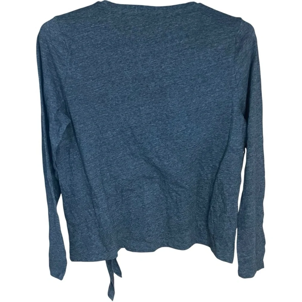 J. Crew Mercantile Side Tie T-Shirt Heather Gray